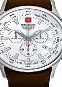 Swiss Military Mens Navalus Chrono Brown Leather