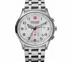 Swiss Military Mens Patriot Silver Bracelet Watch