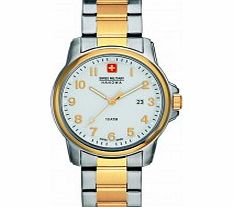 Swiss Military Mens Swiss Soldier Two Tone Watch