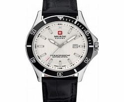Swiss Military Mens White and Black Flagship Watch