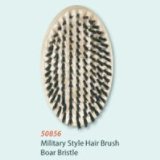 Oak Wood Military Style Hair Brush Boar Bristles