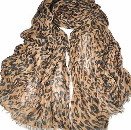 SWT Hot Fashion Celebrity Ladies Animal Leopard Print Soft Long Shawl Scarf Wrap