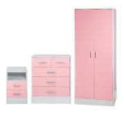 bedroom furniture package, Pink