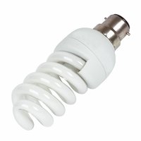 Mini Lynx Spiral ES BC 15W Compact Fluorescent Lamp Pack of 3