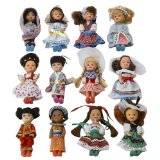 Sylvanian Families By Flair International Doll 12 Small International Dolls Dressed In Traditional Costumes by Kool Toys - doll about 4` inches tall