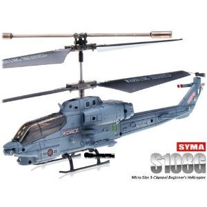 New 2011 Syma S108G Mini Marines Cobra Attack Helicopter 3 Channel Remote Control RC Infrared Remote Control Helicopter Metal RTF With Gyroscope Stability Control
