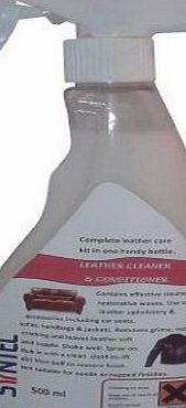 Leather Cleaner & Conditioner 2 in 1 Formula 500ml & Cloth
