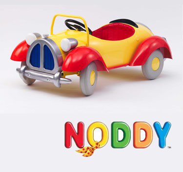 Official Metal Noddy Red & Yellow Pedal Car