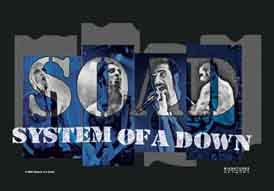 System Of A Down Tour Photo Textile Poster