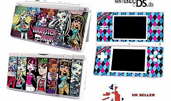 Szone MONSTER HIGH DESIGN Nintendo Ds Lite Console Vinyl Skin STICKER Cover In a Retail Pack. Order Before 4pm and ill post the same day by Fast 1st Class UK Post.