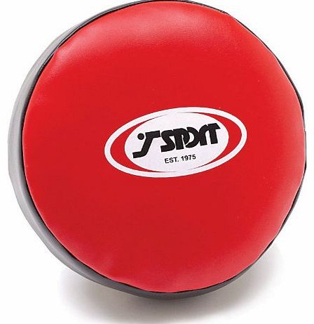 T-Sport Kick, Punch Boxing, Martial Arts, Pad, Focus Mitts, Round Shield - Red/Black - 10``