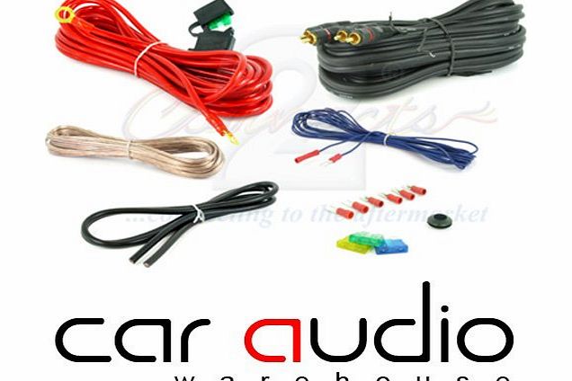 T1 Audio 1200 watt 8 Gauge (AWG) Complete Car Amplifier Wiring Kit
