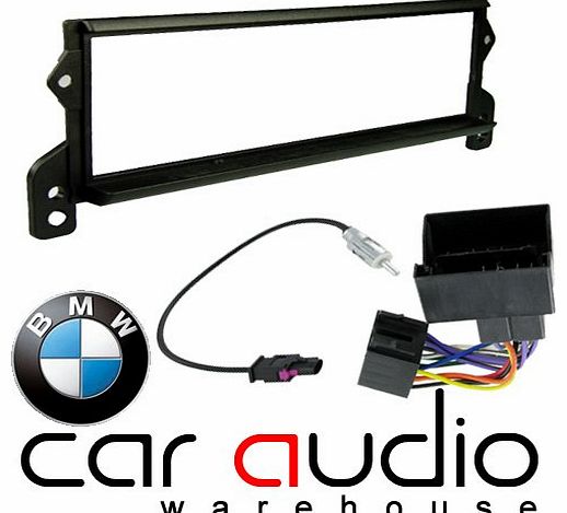 T1 Audio BMW Mini 2001 - 2006 Car Audio Stereo Replacement Full Facia and Iso Fitting Kit. Includes Black Sin