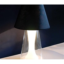 table Lamp Black and White Cone