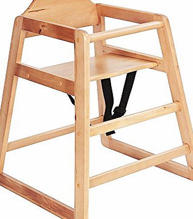 Wooden High Chair Natural | Infant Highchair, Childrens High Chair, Child Seat, Baby Seat - Ideal for Commercial or Domestic Use