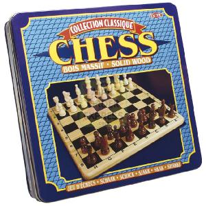 Tactic Games UK Chess Pieces and Board Wood