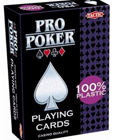 Tactic Games UK Pro Poker Plastic Playing Cards