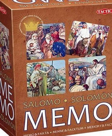 Tactic Solomon Memory Card Game with a Bible Theme