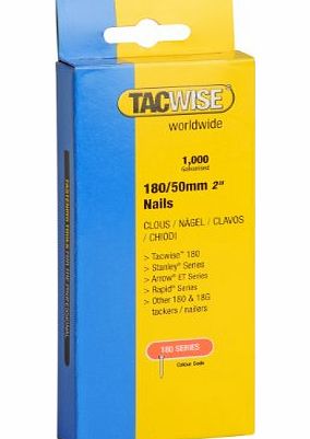 Tacwise 180 Type 50mm Heavy Duty Nails (1000 Pieces)