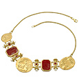 Classics Collection - 18K Gold and Ruby Necklace