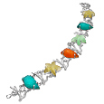Marina Collection - Multicolor 18K Gold Bracelet