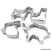 Tala Stainless Steel Animal Shaped Cutters Assorted