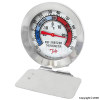 Stainless Steel Fridge and Freezer Thermometer