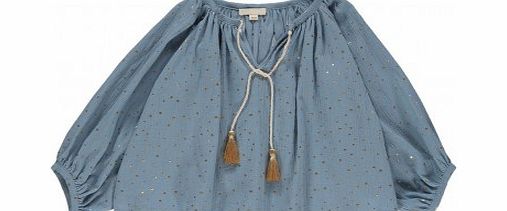 Talc Budapest stars blouse Blue `2 years,4 years,6