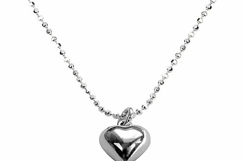 Heart Necklace, Silver