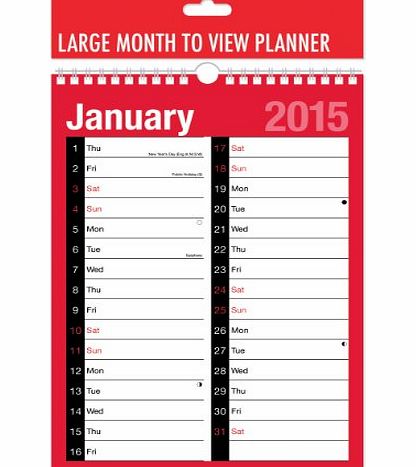 Tallon 2015 Calendar Collection / Red amp; Black Calendar amp; Planner Collection