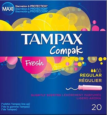 Tampax, 2041[^]10083985 Compak Fresh Regular 20 Tampons 10083985