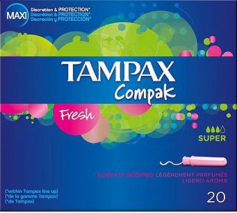 Tampax, 2041[^]10084198 Compak Fresh Super 20 Tampons 10084198