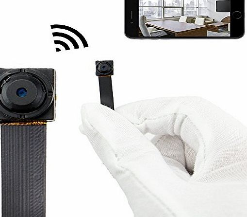 TANGMI HD 1080P WIFI Network Spy Camera P2P Mini Hidden Camera DIY Wireless Spy Camera Module Motion Activated DV Camcorder with 4000mAh Battery Digital Video Recorder