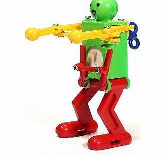 Tanzimarket High Quality Baby Kids Colorful Clockwork Toy Spring Wind Up Mini Dancing Robot