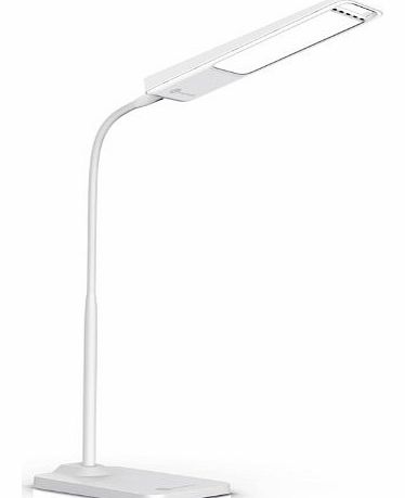 TaoTronics Elune Desk Lamp (Detachable Head Torch, 3 Level Dimmable Touch Sensitive Button 5V/0.5A USB Charging Port) - Marble White