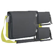 targus 15.4 Charcoal Messenger Laptop Bag