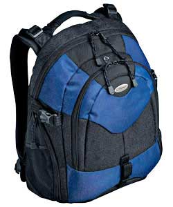 Campus Laptop Black and Blue Backpack