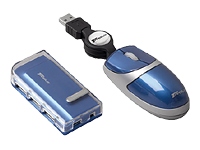 TARGUS Notebook Mouse and USB 2.0 Travel Hub -