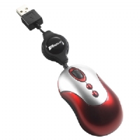 Ultra-Notebook Mouse Red/Silver/5Btn