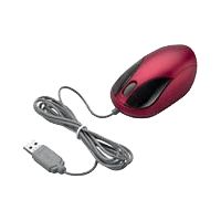TARGUS WIRED MINI OPTICAL MOUSE - RED