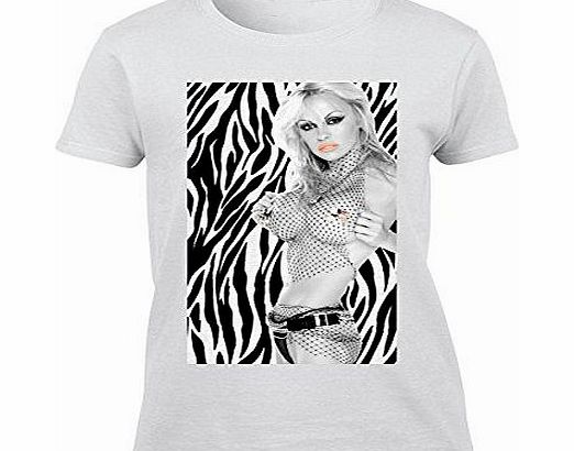 Pamela Anderson Zebra - Small Womens T-Shirt
