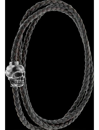Tateossian Mens Mini Skull Wrap Bracelet BL2314