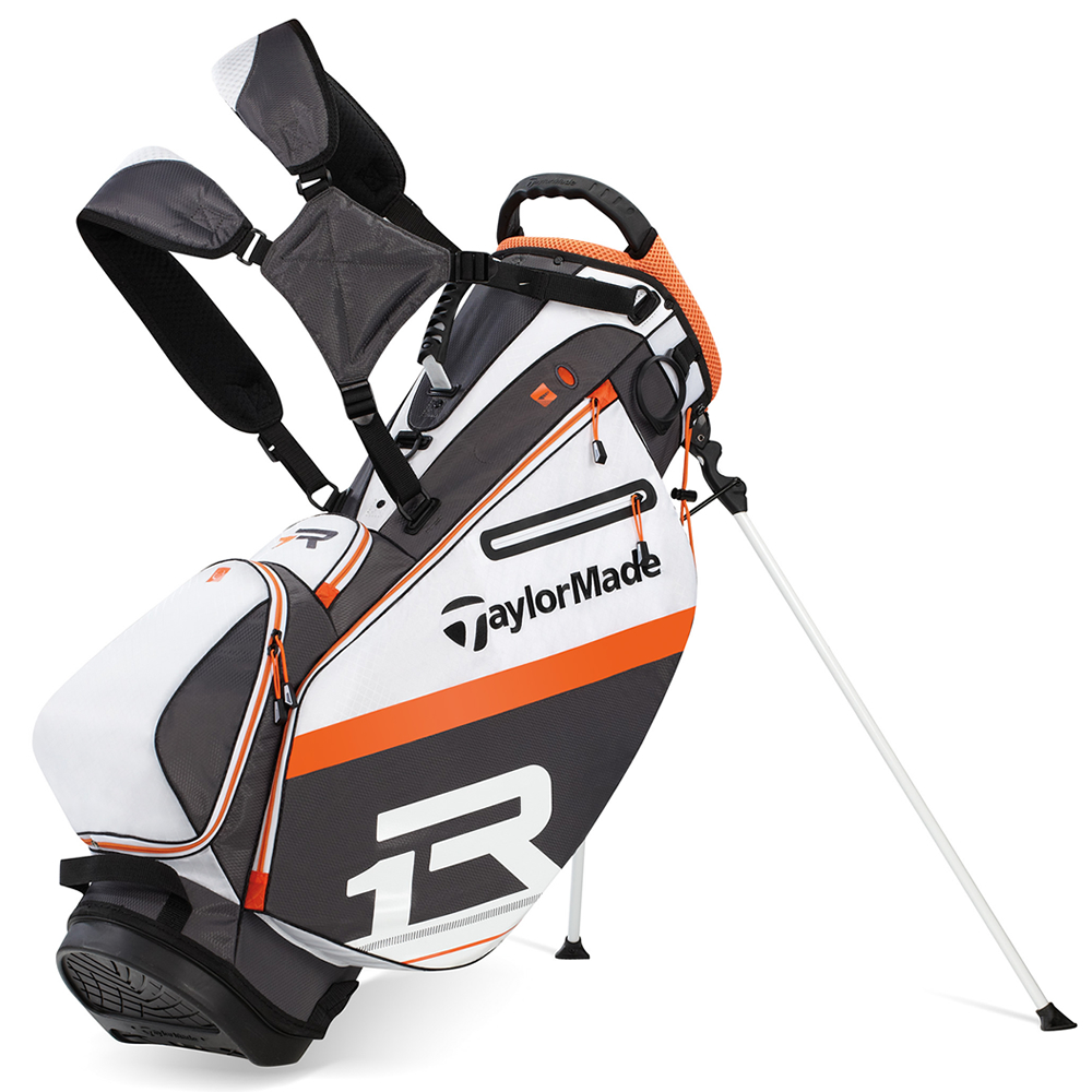 TaylorMade R1 Stand Bag White/Charcoal/Orange