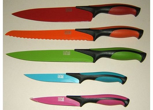 5 Piece Dexterity Coloured Knife Block