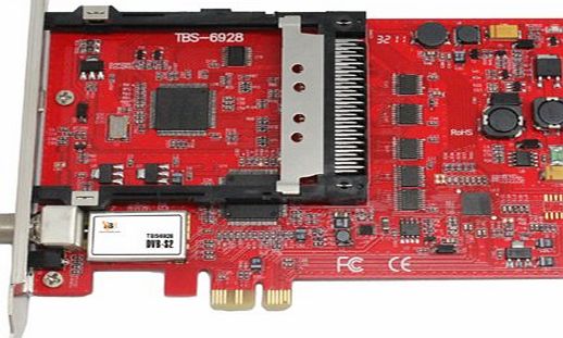 TBS 928 PCIE DVB S2 Internal Satellite TV Card with Common Interface and CAM PayTV Linux and Window Support