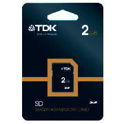 TDK 2Gb x 2 SD MEMORY CARD
