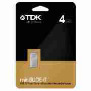 TDK 4GB USB Silver BAR