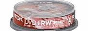 TDK 8cm DVD-RW 1.4GB camcorder discs 10 disc spindle