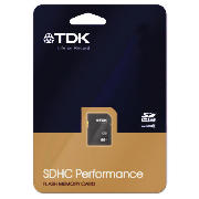 TDK 8GB SDHC PERFORMANCE MEMORY CARD