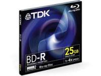 TDK BD-R 25GB 4x Blu-ray Disc Jewel Case